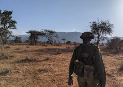 A ranger on a walking safari