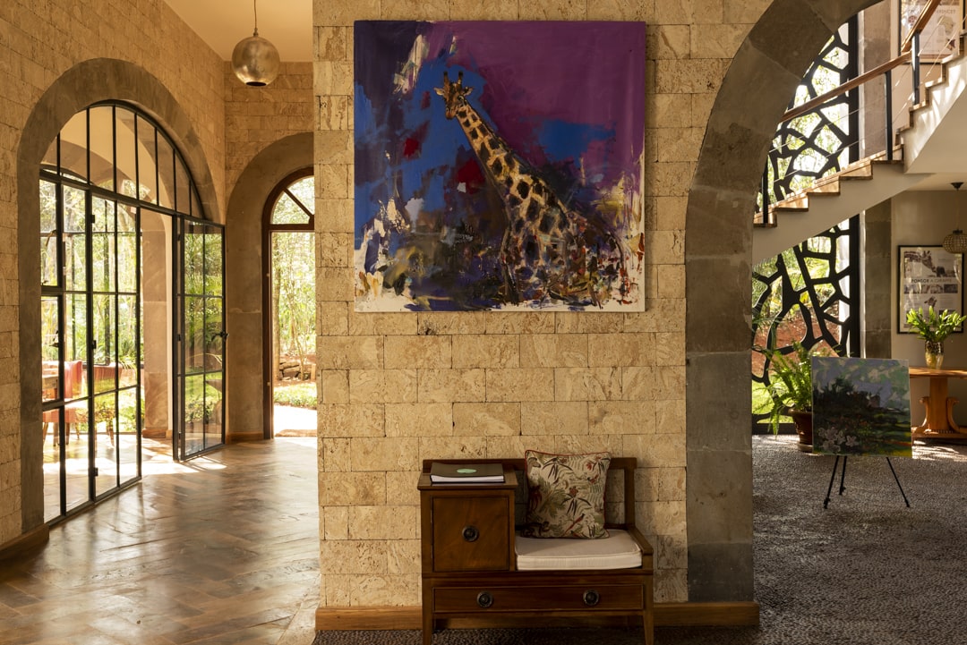 Entrance hall giraffe manor spa