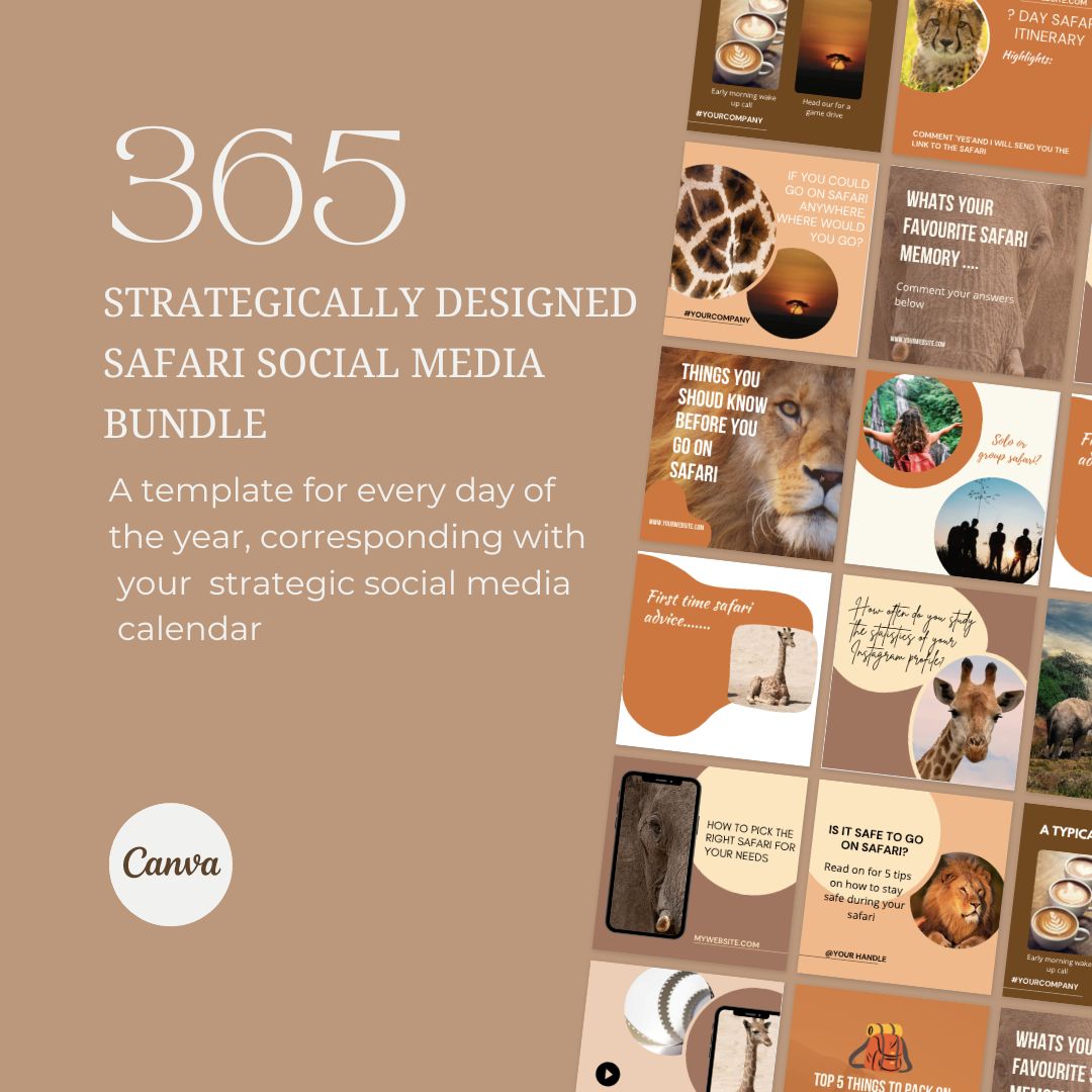 Strategical safari social media templates 