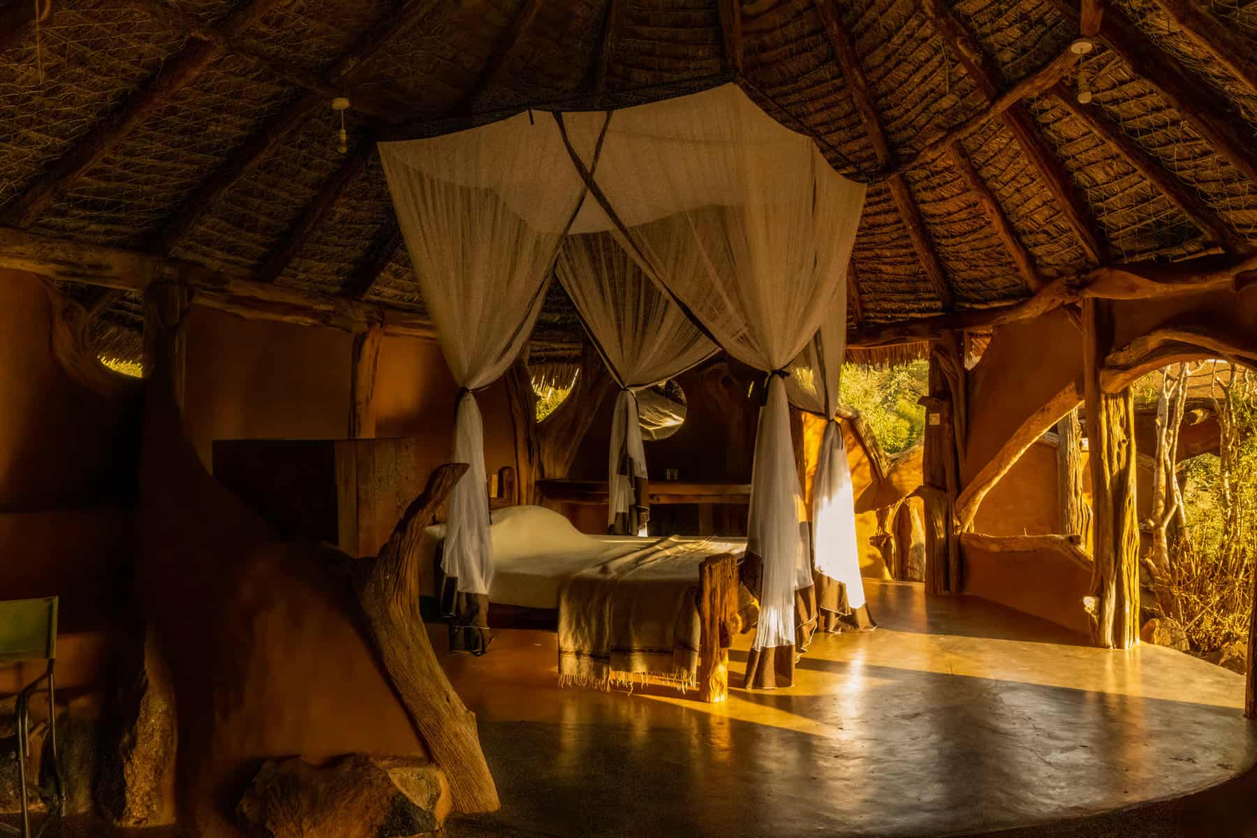 Bedroom at a lodge in Kenya