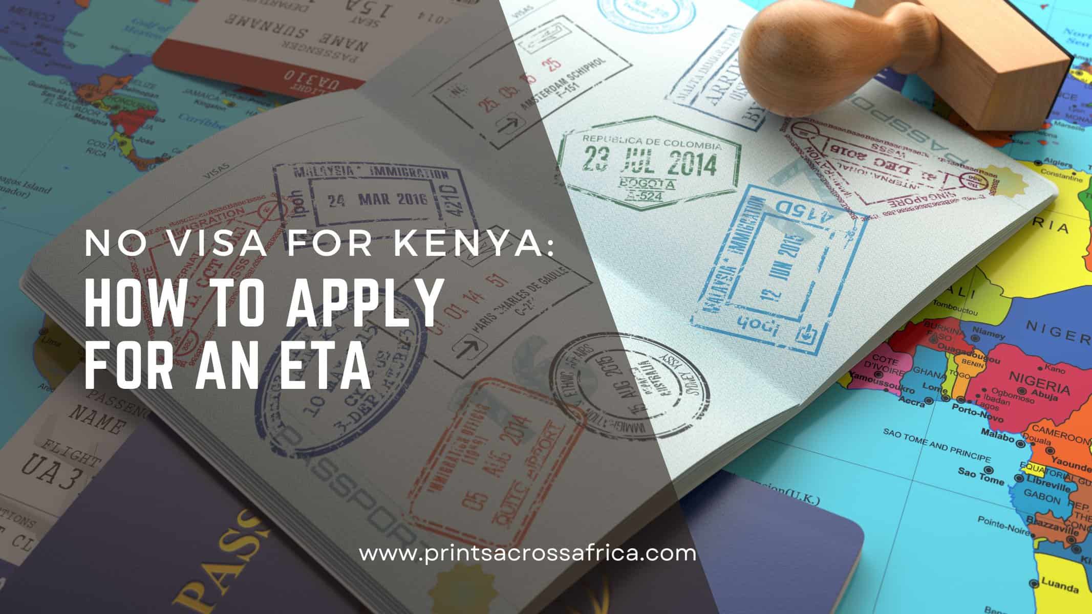 No visa for Kenya, how to apply for an eTA